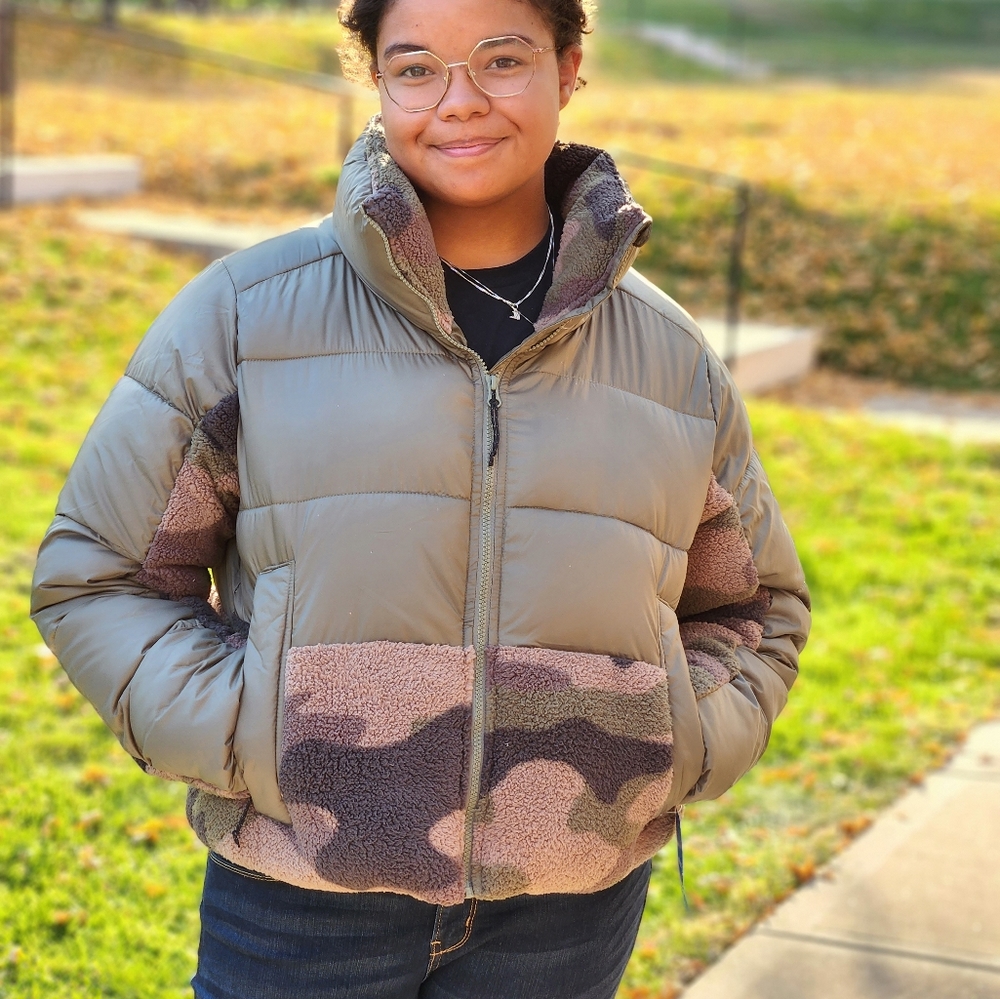NWT Columbia Camo Puffer Jacket Women's L